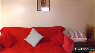 AGEDLOVE Claire massages dick from Sam