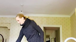 Solo Amateur Blonde Teen Homemade Pussy Masturbation