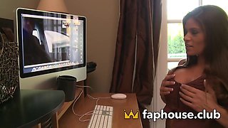 Wild Threesome with Huge Boobs and One Massive Dick Cumming Inside