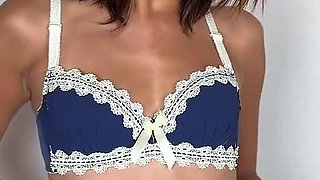 Small Tits Asian Teen Shows off 7 New Bras in Try on Haul! - Small Boobs & Bra Fetish Solo Tease