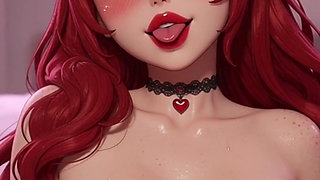 Animated Redhead Bed Head Tattoo POV Virtual Sex Dirty Talk