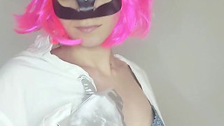 Let My Natural Tits and Kitty Mask Seduce You as I Masturbate