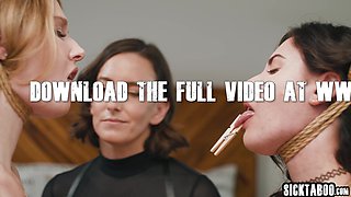 Steamy moms screwed by dominant lady