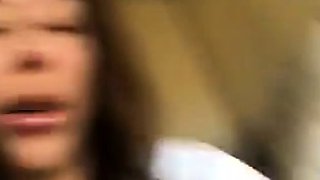 Cute amateur brunette gives pov blowjob and fuck
