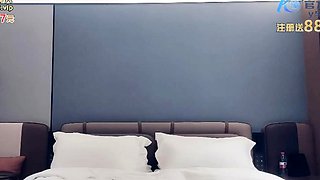 Japanese teen in white cotton panties masturbates