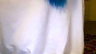 Emo teen Becka solo webcam masturbation