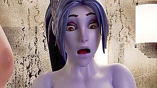 Car Toon In Widowmaker Bathroom Backshots ( Uncensored )