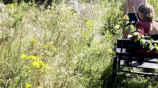 Taking my BRUISED ponyboy in to the thorny bush 907