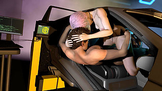 Lucy Riding Dick In the Car - Cyberpunk Edgerunners