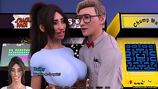 Tittyfucking in the Hot Tub - Sexbot Bailey Route #2 - Animated Sex Game