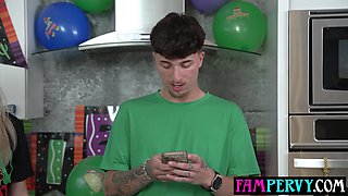 Bisex young babe stepsisters run out of milk