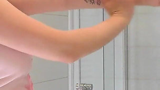 Super Hot Beautiful Big Tits Real Redhead Takes Her Panties off and Touches Tight Shaved Pussy & Flashes Ass Under Her Dress