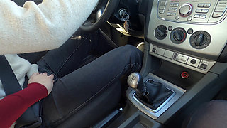 Wife Wants to Fuck in the Car and Rides My Hard Cock for a Nice and Wet Creampie