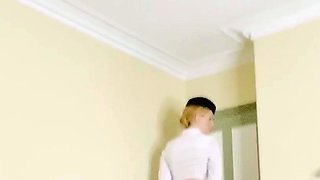 Amateur blonde ass fucked