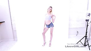 Model's sexy blonde scene by LA New Girl