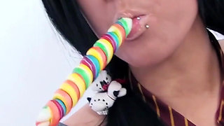 Hot Pigtails Teen Stacey Lacey Is a Naughty College Girl Addicted to Threesomes with Hung Big White Cock Studs