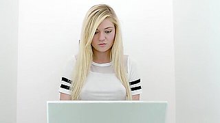 Pretty blogger petite teen 18+ smashed by a school friend