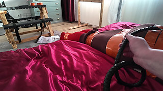Tape Bondage, Pantyhose Layering, Whipping - Part 1