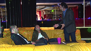 Sara Between Two Bastards Licks Pussy and Balls