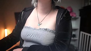 Amateur striptease and Solo masturbation