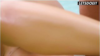Malena Doll Gets Wet & Wild With Huge Cock In The Pool