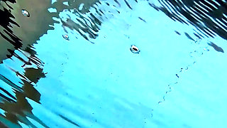 Flashing My Big Dick to a Girl by the Swimming Pool - She Sucks and Rides Me While People Watch - Miss Creamy