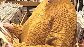 I Grabbed My Big Tits and Played with Them in Many Sweaters for My 63f Lesbian Roommate I Wanted to Scissor Lick and 69 Her