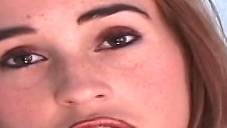 Redhead Hottie Has a Pierced Pussy and Braces