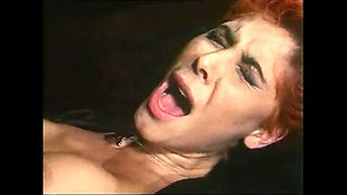 Milly D'Abbraccio Vintage Threesome - Italian Redhead Pornstar Takes Two Guys Creampie