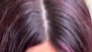 Babe giving pov blowjob