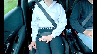 Things heat up in the car after the driving lesson with Berrybabe69 and Alexsanderofficial