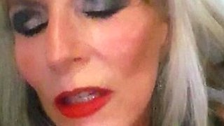 Big Boobed Blonde Masturbates With A Dildo In The Bathroom