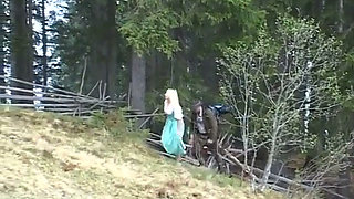 Busty Blonde Fucked Outdoor
