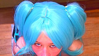 Miku Hatsune appeared in my bed and fucked me a lot