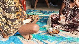 Desi Bhabhi Drunk Sex With Neighbor - Big Tits Indian Aunty Anal & Handjob