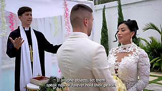 Cheating Bride Fucks the Priest on Her Wedding Day- Mariana Martix