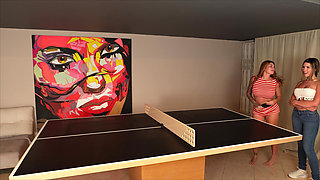 Challenge Game Ends in Wet Threesome - Sara Blonde