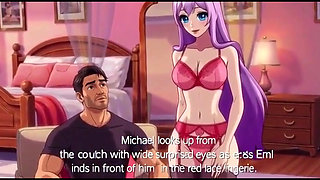 Step daughter wear stepmom lingerie to seduce stepdad