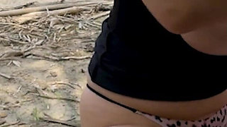 Hot Public Sex with Big Natural Tits Stranger Girl - No Condom