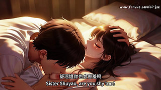 In front of my friend, She actually did such a thing to me.This is just too exciting.. EP-2.AI-generated