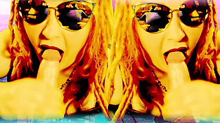 Dreamy Twin Stepsisters Give Twin Stepbrothers Loving Blowjobs