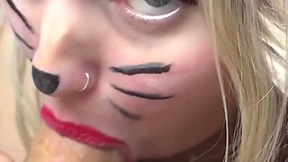 Kitty Blowjob Daddy Give Me Cum!