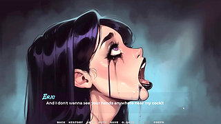 My New Girlfriend Taboo Hentai Game Ep.45 Goth Girl Friend Ruined Makeup From Extreme Deepthroat!