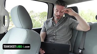 TeamSkeet Labs - Slutty Tiny Brunette Gets Her Pussy Fucked Hardcore While Her Boyfriend Is Watching: Porn