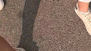 Wetting Jeans on a Bare Foot Hike Together