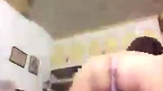 BBW Asian Liza Masturbates on Skype