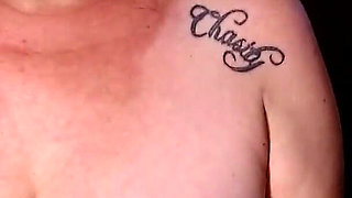 Titty Bouncing Flexing One Tit Back N Forth and Both