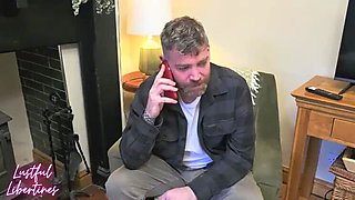 Hot MILF Step-Mom Amy Gives Me A Quick Blowjob & Hairy Pussy Creampie - Homemade POV