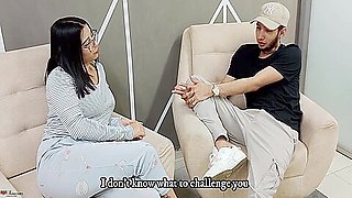 Game Between Horny Stepbrothers Ends In A Delicious Blowjob At Home Alone - Porn In Spanish