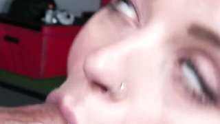 Sassy Payton's blowjob action